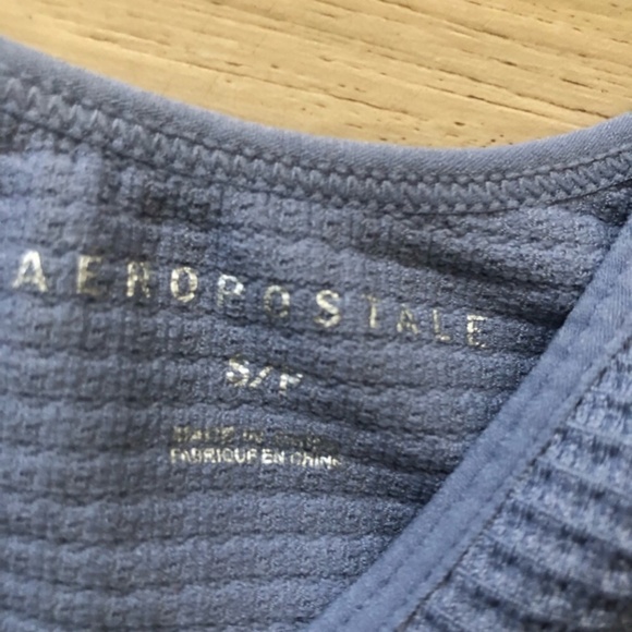 MASSIVE $10 SALE Aeropostale Ribbed Blue Top - Picture 6 of 6